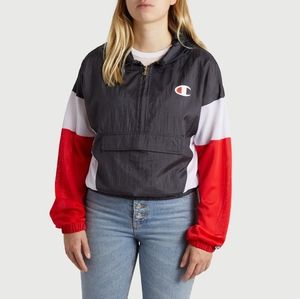 Champion Nylon Mesh Warm Up Jacket Pullover Medium